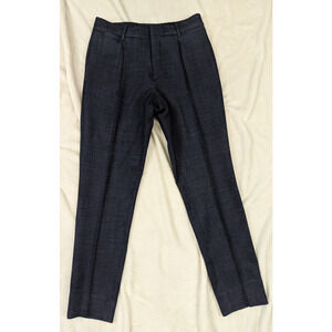 BOSS made in Italy sz US 30 Slim Fit Pants blue wool drawstring waist 2139